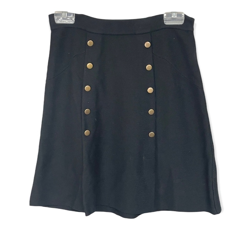 Molly Bracken Lili Sidonio Black Knit Mini Skirt Small Medium